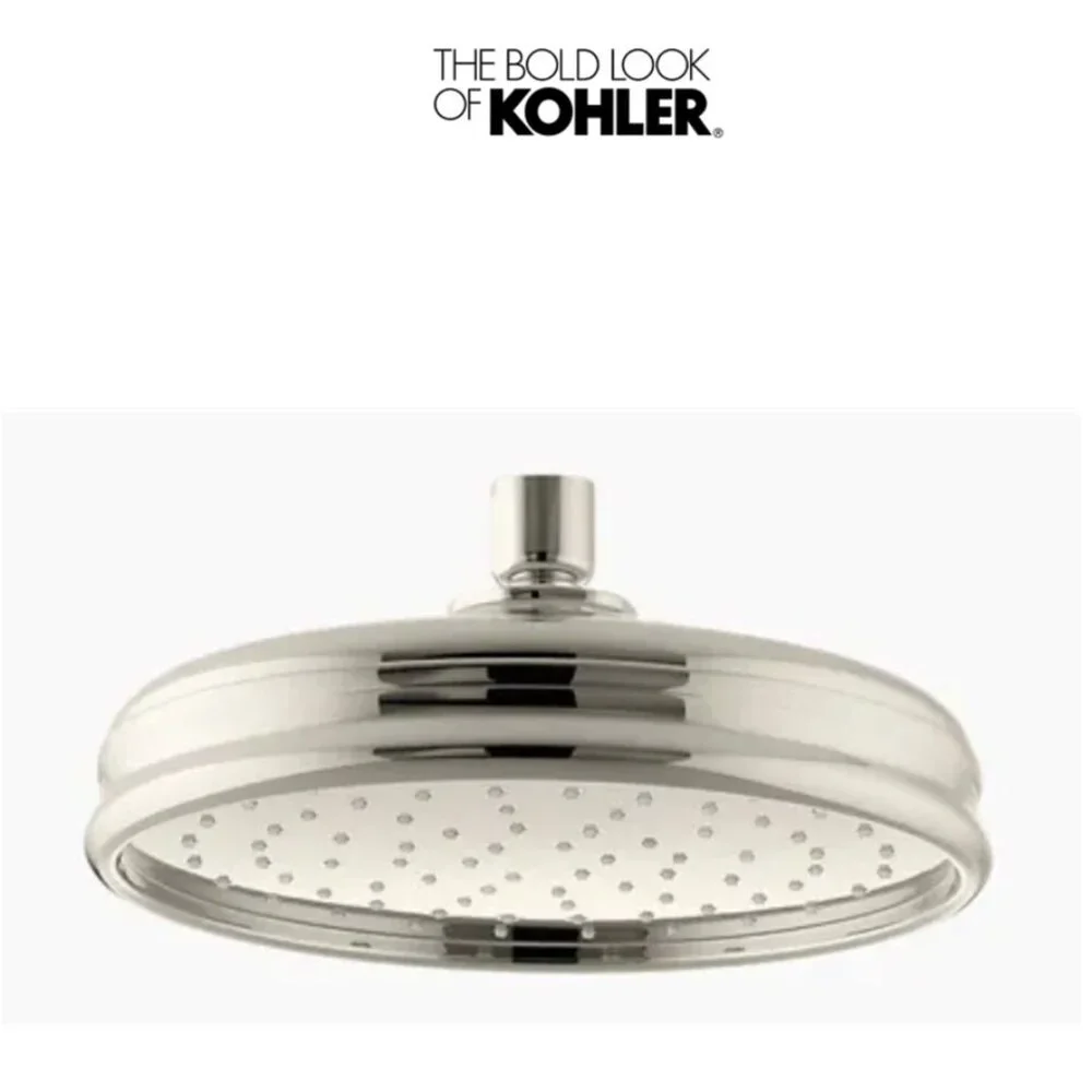 Kohler Traditional Round 8” Rainhead - Vibrant Polished Nickel